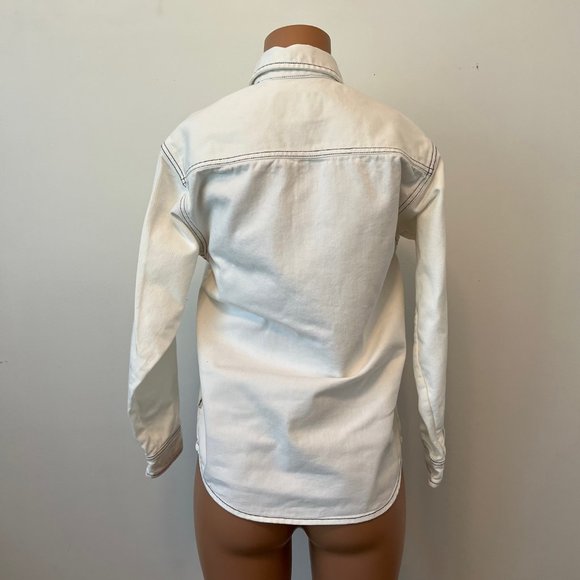 Carhartt Work In Progress Collared Denim Button Down Long Sleeve - Picture 9 of 11